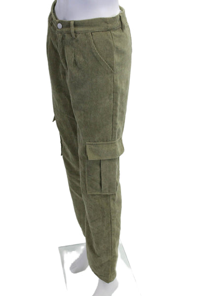 Superdown Unisex Cargo Striped Green Pants Size XS