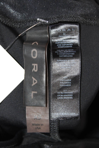 Koral Womens Capri Leggings Black Size XS