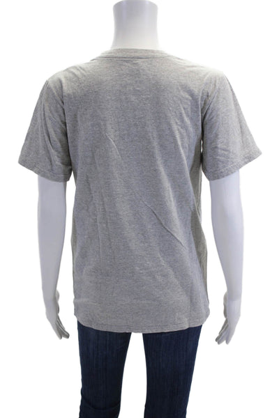 Adidas Mens Graphic Crew Neck Short Sleeve T-Shirt Gray Size S