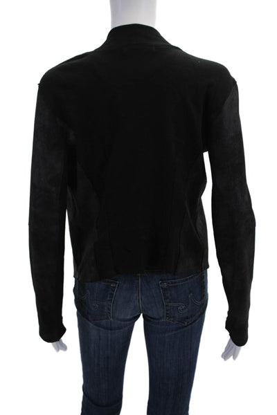 Velvet by Graham & Spencer Women Black Blazer Rayon Blend Long Sleeve Size S