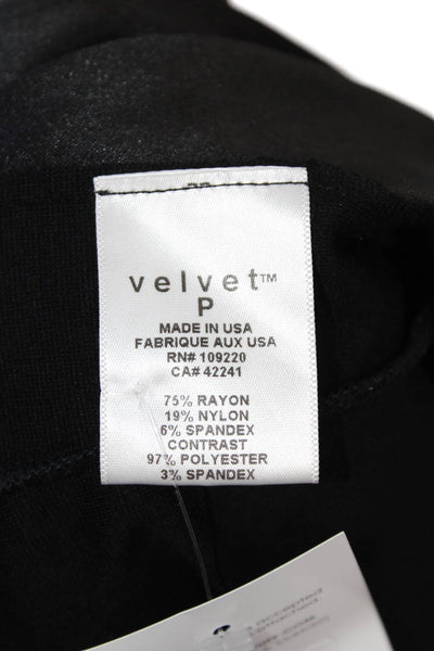Velvet by Graham & Spencer Women Black Blazer Rayon Blend Long Sleeve Size S