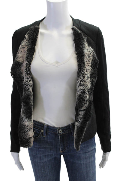 Ella Moss, Women Black Long Sleeve Jacket Classic Size XS
