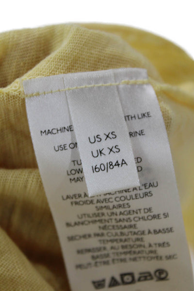 We The Free Women Bohemian V-Neck Long Sleeve Tunic Yellow Size M