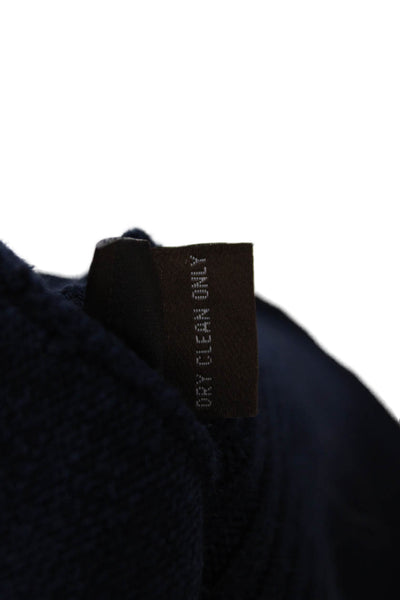 J. Mclaughlin Womens Dark Blue Cardigan Crew Neck Long Sleeve Size M
