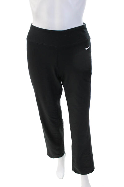 Nike Women's Pull-On Straight Leg Athletic Lounge Pants Black Size M