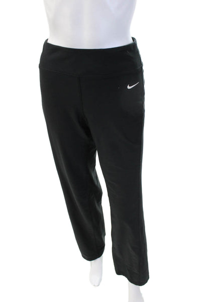 Nike Womens Black Logo Sweatpants Size M