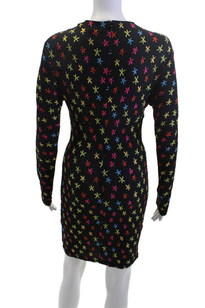 Jonathan Cohen Women Bodycon Mini Dress Multi-Color Square Neck Size XS