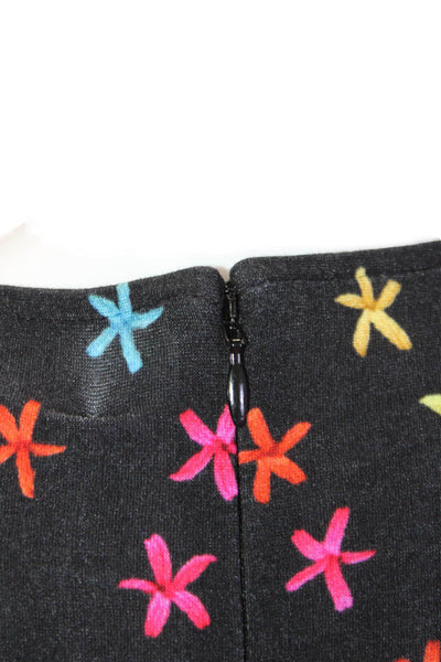Jonathan Cohen Womens Bodycon Mini Dress Floral Multi Long Sleeve Size 2XL