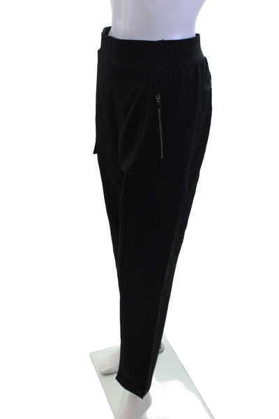 Athleta Unisex Cargo Jogger Pants Black Zip Size 4