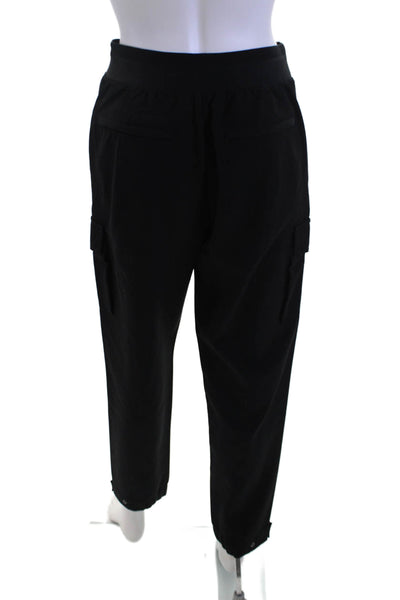 Athleta Unisex Cargo Jogger Pants Black Zip Size 4