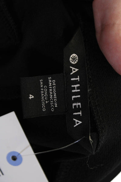 Athleta Unisex Cargo Jogger Pants Black Zip Size 4