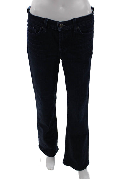 J Brand Womens Dark Blue Bootcut Jeans High Rise Button 98% Cotton Size 29
