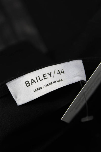 Bailey 44 Women Gothic Black Round Neck Short Sleeve T-Shirt Size L