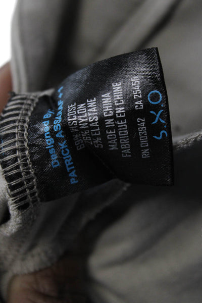 Patrick Assaraf Mens Ankle Cropped Dress Pants Beige Viscose Blend Size 34