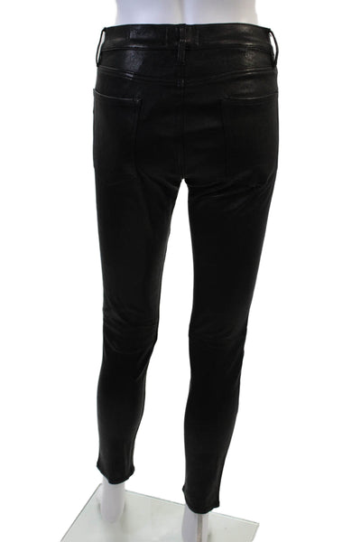 Frame Atelier Womens Skinny Jeggings Black Biker Size 29