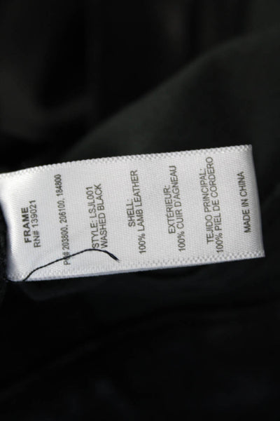 Frame Atelier Womens Skinny Jeggings Black Biker Size 29