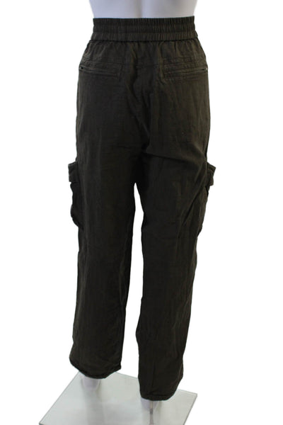Kith Men Cargo Jogger Pants Dark Gray Herringbone Cotton Blend Size XS