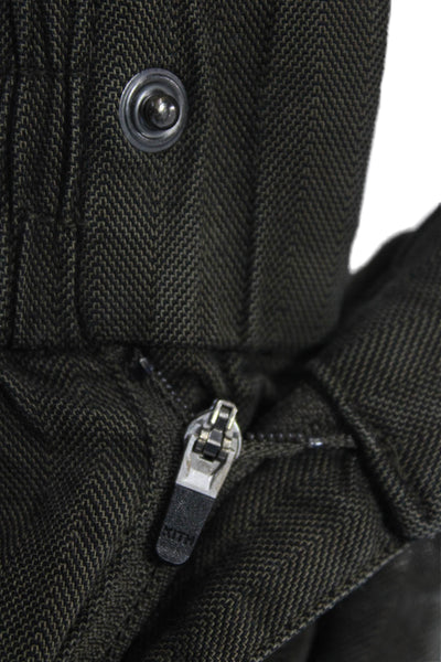 Kith Men Cargo Jogger Pants Dark Gray Herringbone Cotton Blend Size XS
