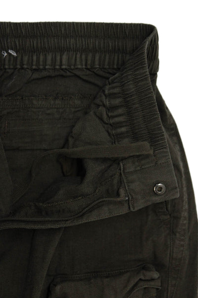 Kith Men Cargo Jogger Pants Dark Gray Herringbone Cotton Blend Size XS
