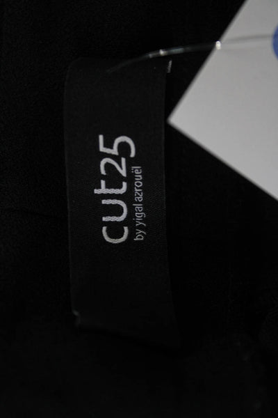 Cut25 by Yigal Azrouel Women Black Jogger Sweatpants Zip Size 6