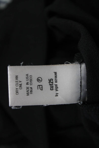 Cut25 by Yigal Azrouel Women Black Jogger Sweatpants Zip Size 6