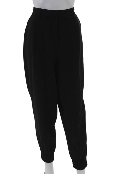 Elizabeth & James Women Black Jogger Dress Pants Size 6