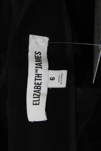 Elizabeth & James Women Black Jogger Dress Pants Size 6