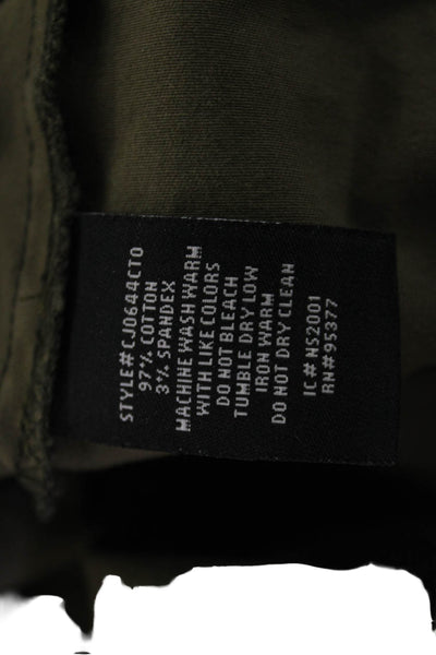Sanctuary Women Military Jacket Green Camo Collared Button Size M