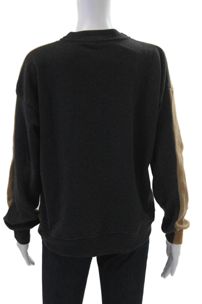 Donni Women Henley Sweatshirts Beige Long Sleeve Crew Neck Size S