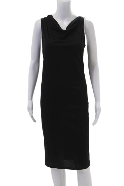 Elijah Womens Sheath Tank Dress Black Cotton Sleeveless Short Size M