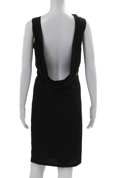 Elijah Womens Sheath Tank Dress Black Cotton Sleeveless Short Size M