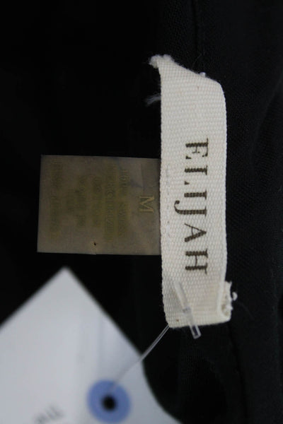 Elijah Womens Sheath Tank Dress Black Cotton Sleeveless Short Size M
