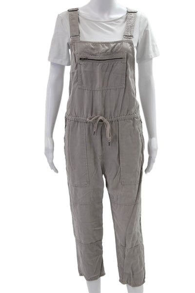Wilfred Women Gray Sleeveless Square Neck Jumpsuit Overall Lyocell Size S