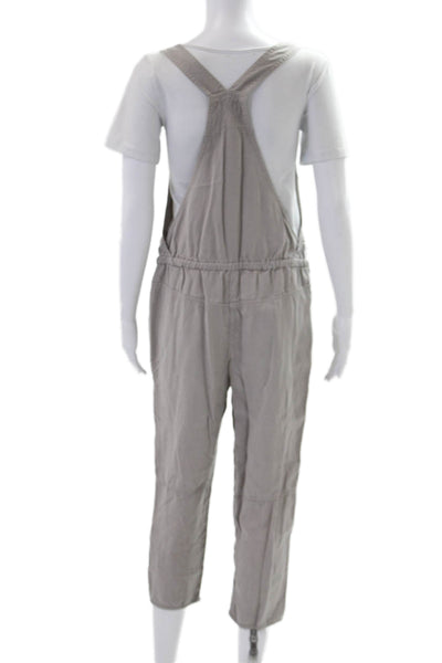 Wilfred Women Gray Sleeveless Square Neck Jumpsuit Overall Lyocell Size S