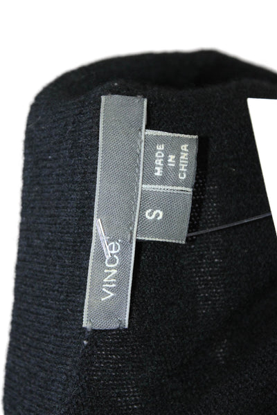 Vince Unisex Black Pullover Cashmere Blend Crew Neck Sweater Size S