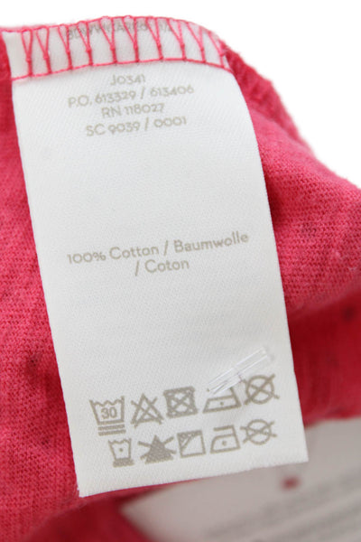 Boden Women Pink Polka Dot V-Neck Cotton Sundress Short Sleeve Mid-Calf Size 2