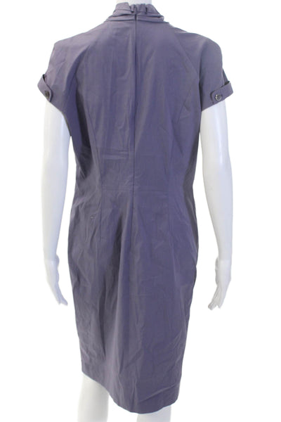 Boss Hugo Boss Women Purple Sheath Dress Mid-Calf Size 12