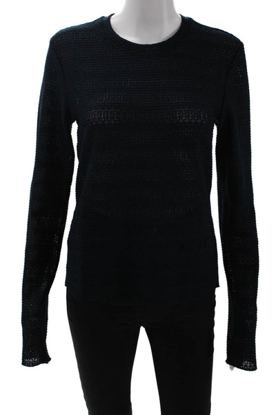 Rag & Bone Women Black Pullover Sweater Crew Neck Long Sleeve Size M