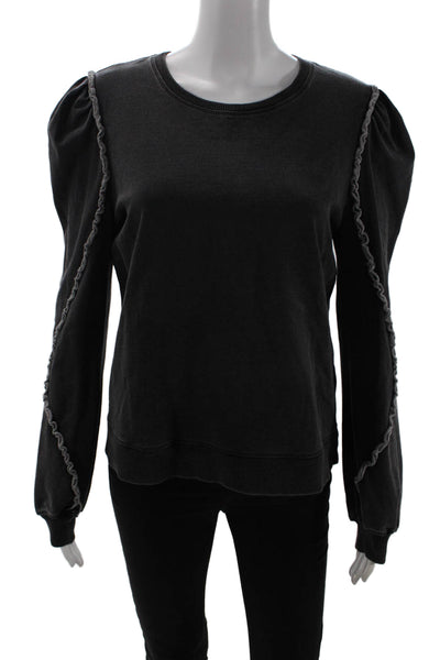 Generation Love Women Pullover Sweatshirt Dark Gray 96% Cotton Size M