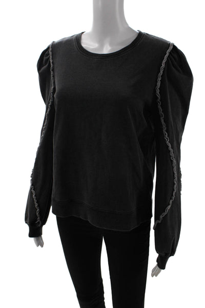 Generation Love Women Pullover Sweatshirt Dark Gray 96% Cotton Size M