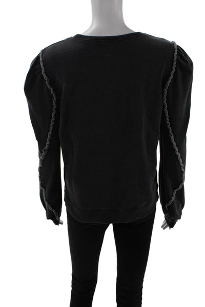 Generation Love Women Pullover Sweatshirt Dark Gray 96% Cotton Size M