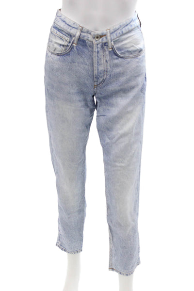 Rag & Bone Women Ankle Cropped Jeans Light Blue Size 23