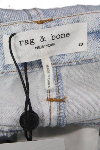 Rag & Bone Women Ankle Cropped Jeans Light Blue Size 23