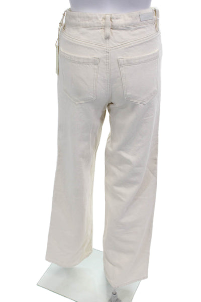Blank NYC Women White Cotton Button Pants Size 24