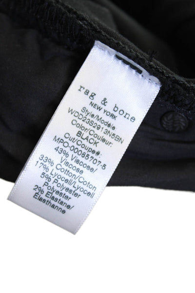 Rag & Bone Women Skinny Cropped Ankle Jeans Black Size 23