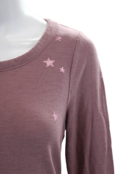 Chaser Womens Long Sleeve Modal Solid Round Neck Top Size M