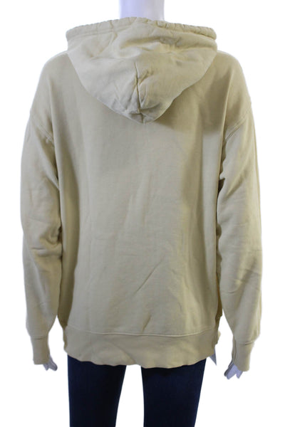TNA Women Pullover Hoodie Beige Drawstring Long Sleeve Size XS