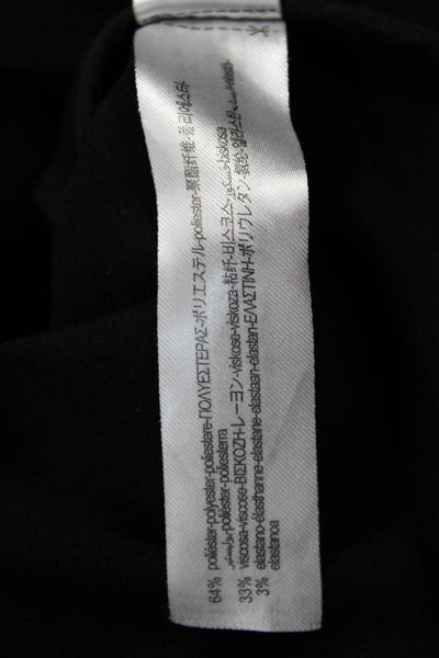 Zara Womens Military Jacket Black Collared Button Long Sleeve Size XS
