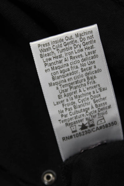 Current/Elliott Women Jersey T-Shirt Black Cars Graphic Crew Snap Size 1