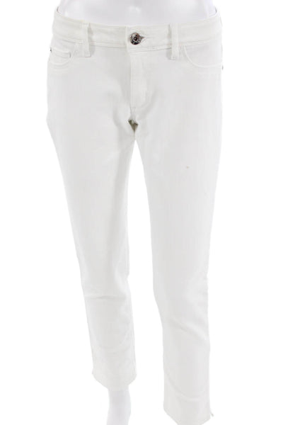 DL1961 Women White Ankle Cropped Pants Size 27